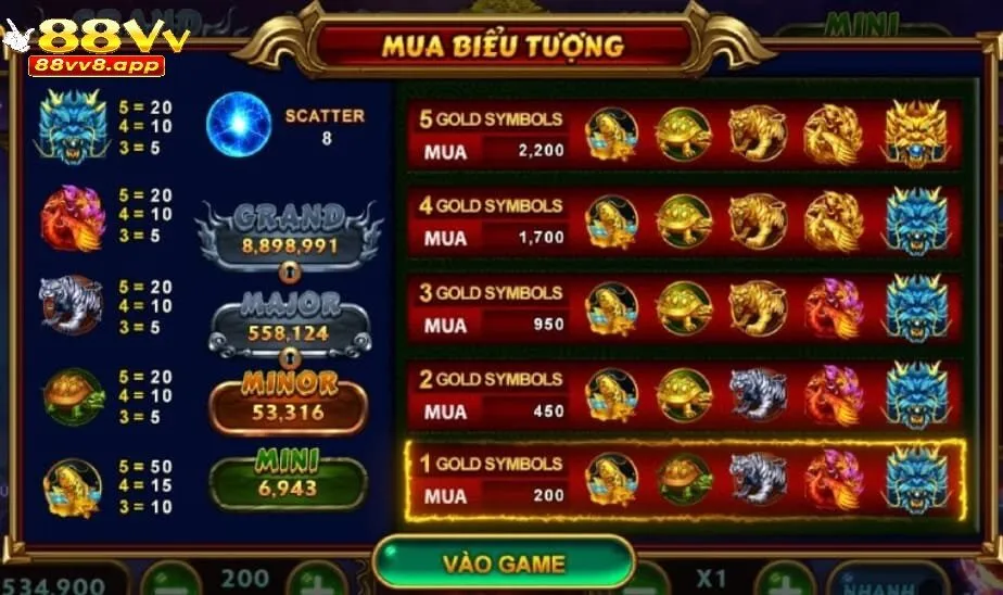 Các sự kiện hấp dẫn của 4 thần thú